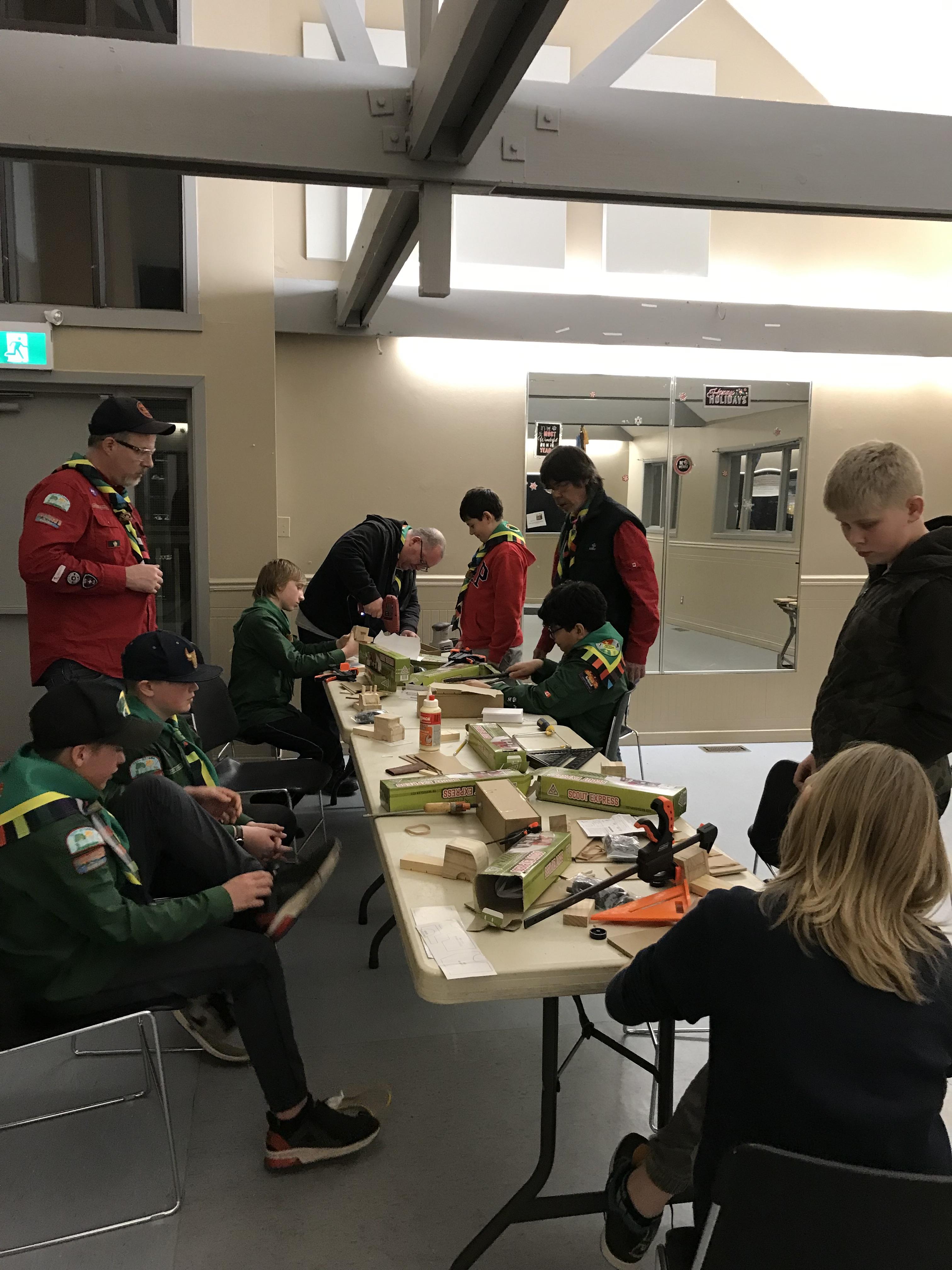 Working with hand tools and glue