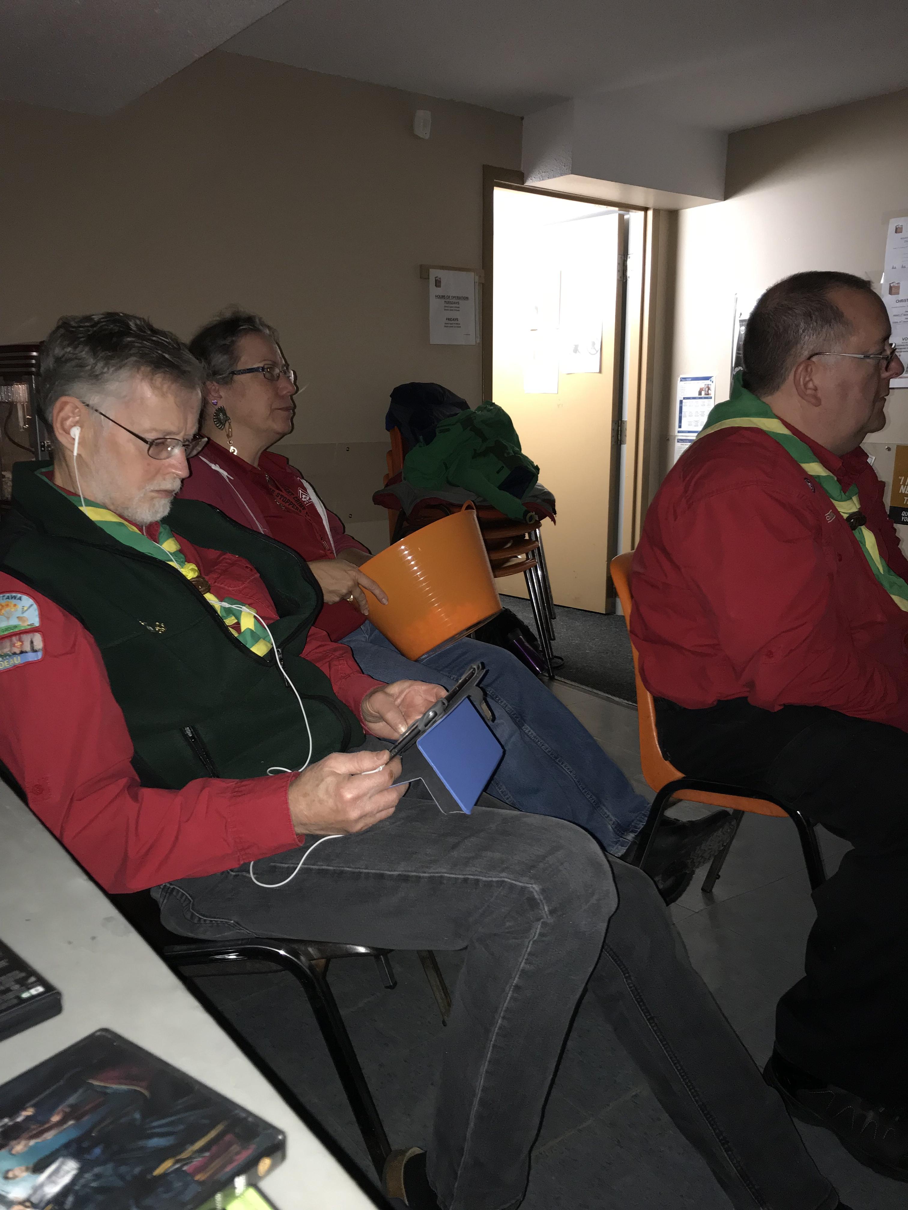 Sunshine enjoying her Scouts popcorn